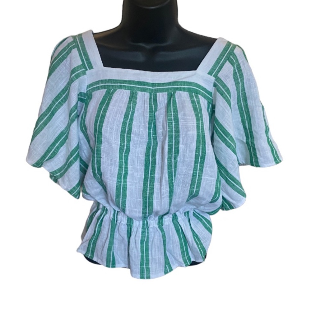 Ann Taylor summer square neck blouse